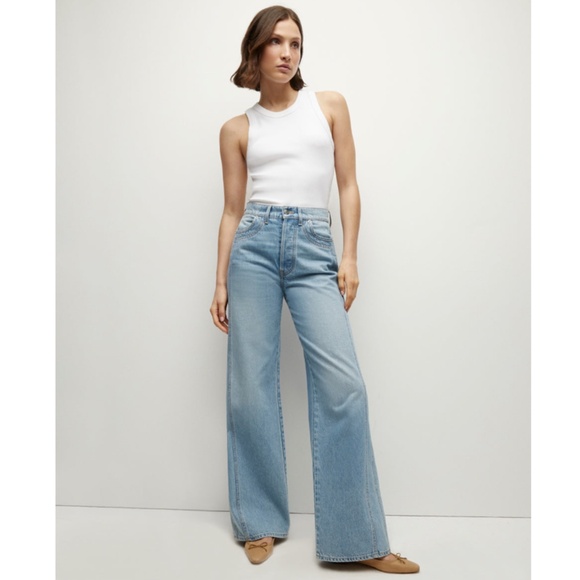 Veronica Beard Taylor High Waist Wide Leg Jeans Nova Size 30 NWT - Picture 1 of 17